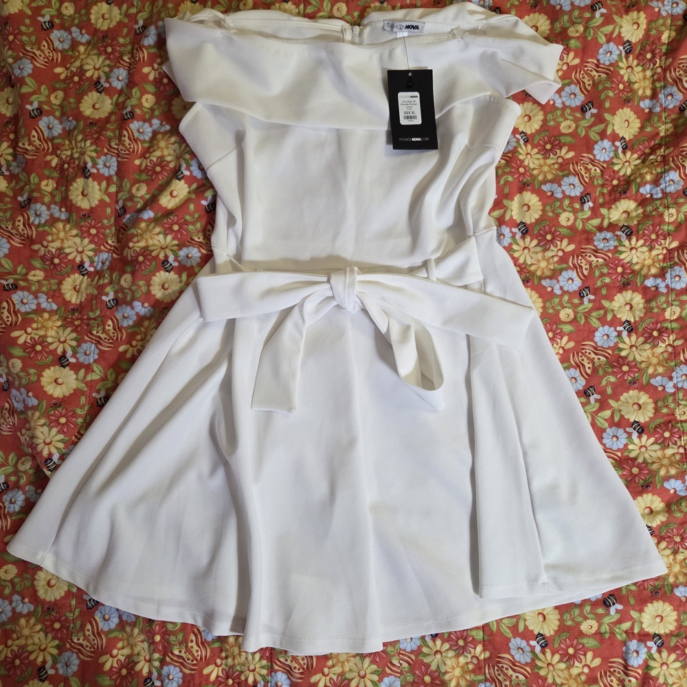 White Fashion Nova Romper